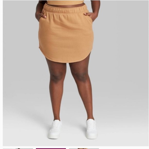 NWT Light Brown Sweat Skirt - Picture 1 of 4